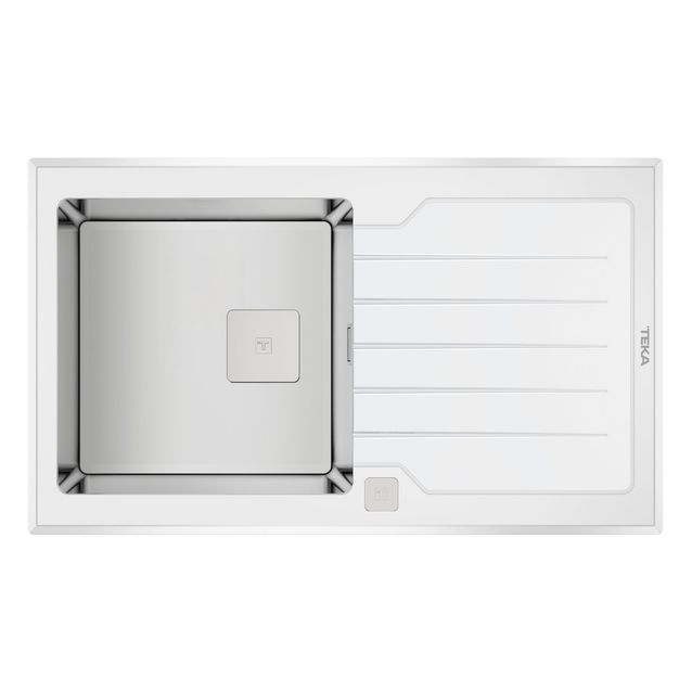 Keittiöallas Teka Diamond RS15 1B 1D 860x510 mm valkoinen/rst