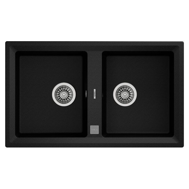 Keittiöallas Teka STONE 90 B-TG 860x510 mm 2-altainen tegranit metallinmusta