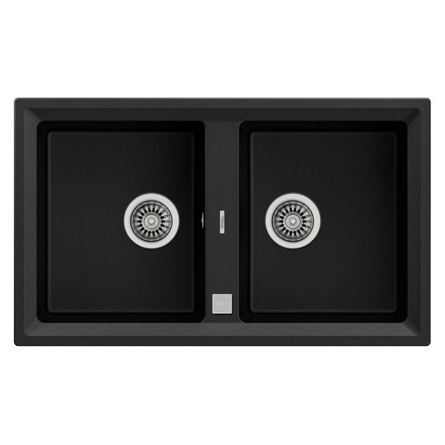 Keittiöallas Teka STONE 90 B-TG 860x510 mm 2-altainen tegranit musta