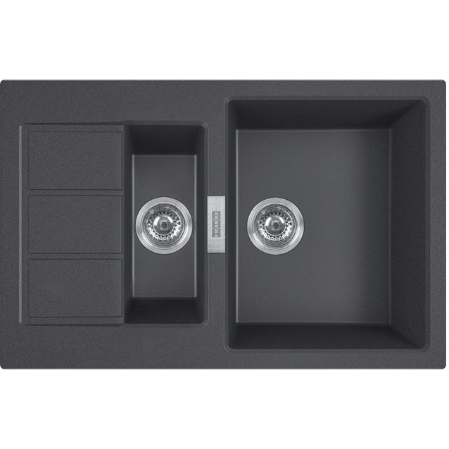 Keittiöallas Franke Sirius S2D 651-78 780x500 mm Tectonite musta
