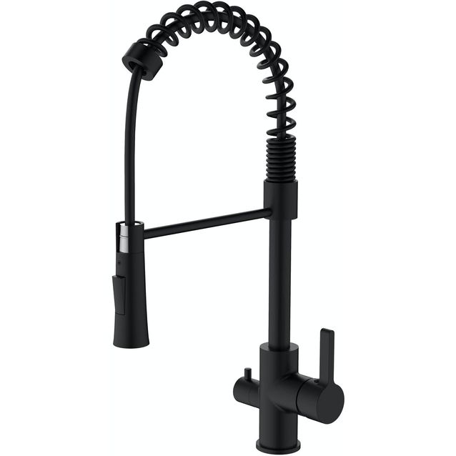 Keittiöhana Bathlife Hav APK-liitäntä ja ulosvedettävä juoksuputki musta