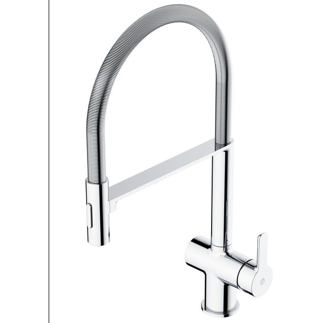 Keittiöhana Gustavsberg Estetic, lyijytön, ulosvedettävä juoksuputki, kromi