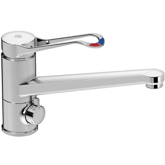 Keittiöhana Gustavsberg Nautic Care, matala malli, pitkä kahva, lyijytön, APK-liitäntä, energialuokka A, kromi