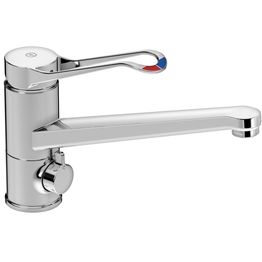 Keittiöhana Gustavsberg Nautic Care, matala malli, pitkä kahva, lyijytön, APK-liitäntä, energialuokka B, kromi