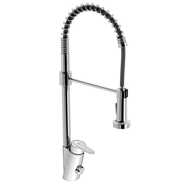 Keittiöhana Gustavsberg Nordic Plus Spiraflex, sähköisellä APK-liitännällä, kromi