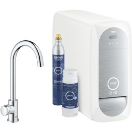 Keittiöhanapaketti Grohe Blue Mono hiilihapotusjäähdyttimellä kromi