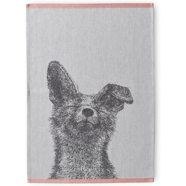 Keittiöpyyhesetti Finlayson Kettu 50x70 cm musta/valkoinen