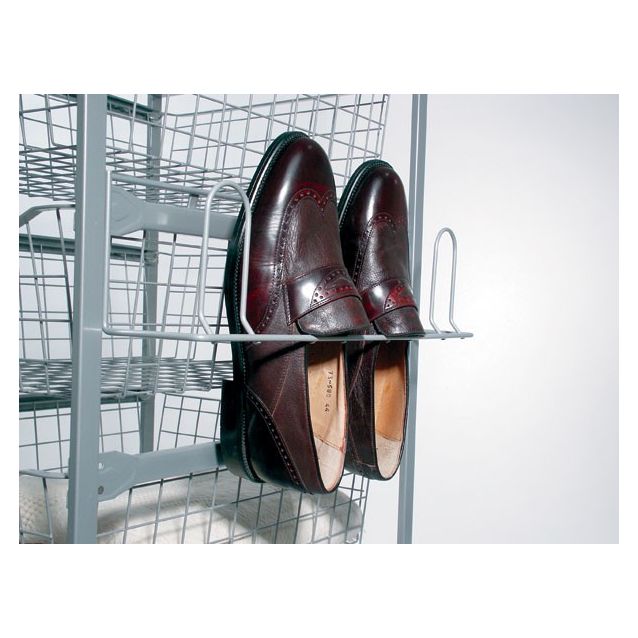 Kenkäripustin koritelineelle Norscan Roller 500 mm valkoinen