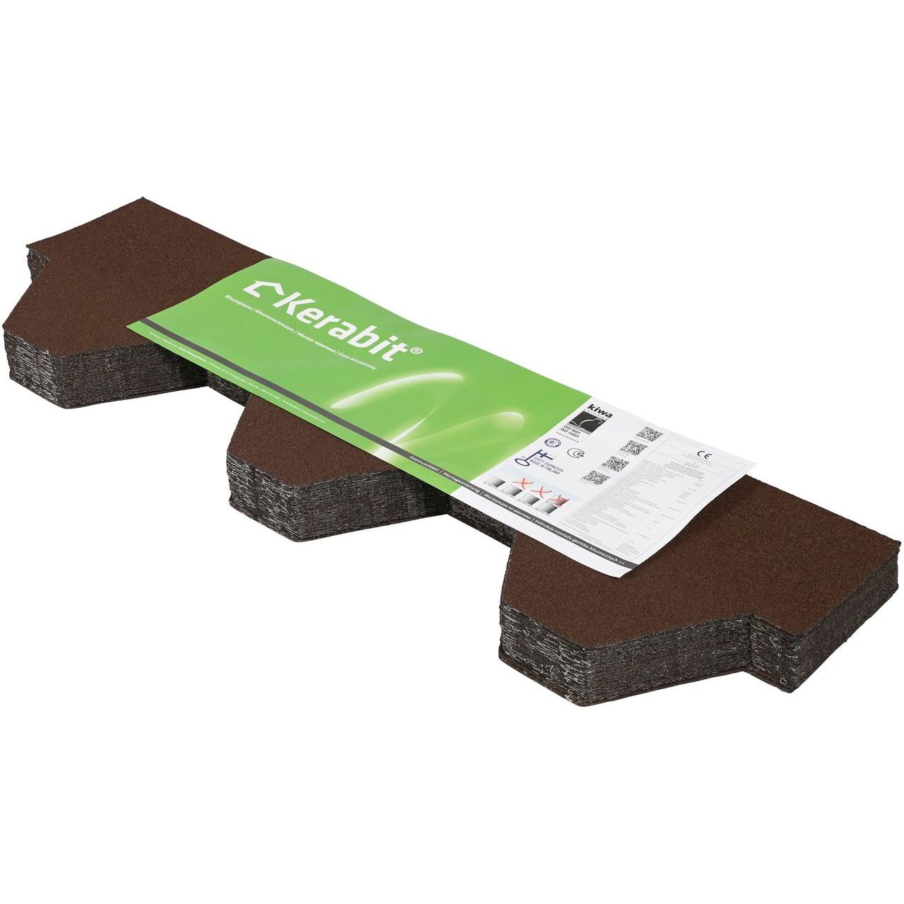 Kattohuopa Kerabit K+ ruskea 3 m²/pkt