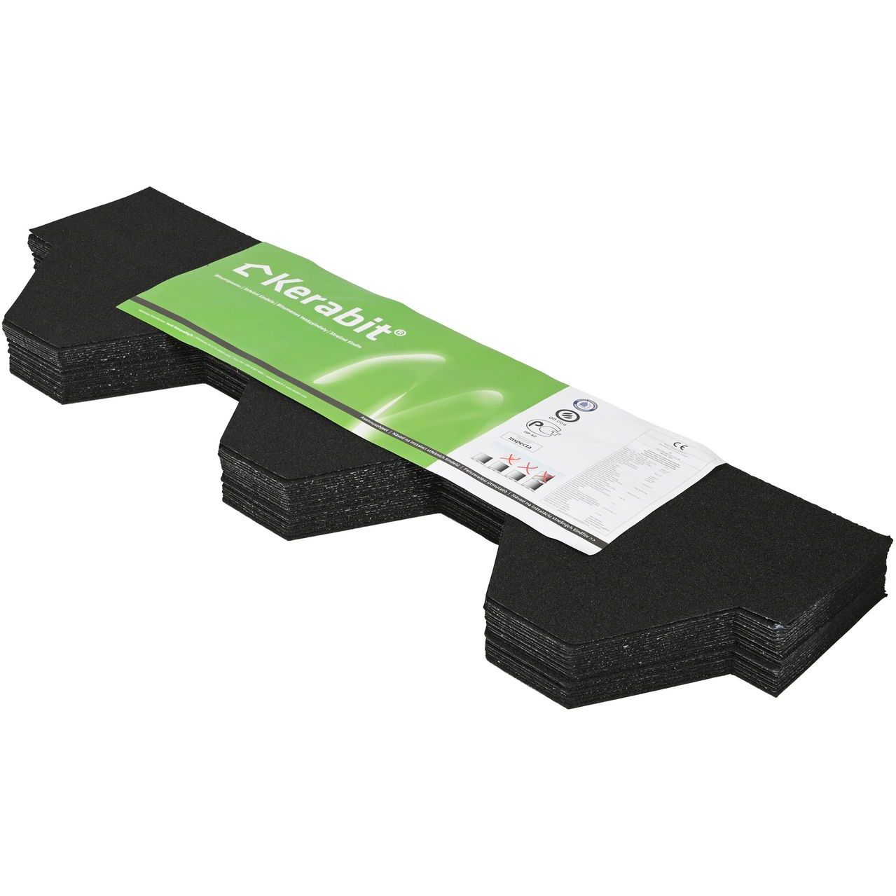 Kattolaatta Kerabit K+ musta 3 m²/pkt