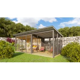 Kesäolohuone Jalotakka Seiskari liukulasit + terassi (17 m²)