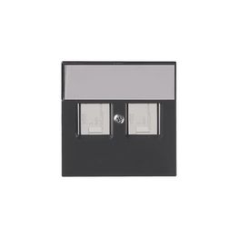 Keskiölevy ABB Impressivo 2xRJ45, pölyluukut