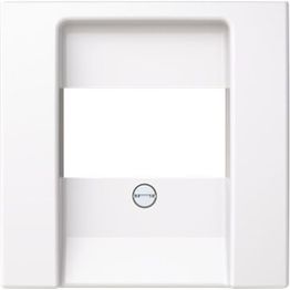 Keskiölevy Abb Saga, telerasialle/USB-latausasemalle, valkoinen