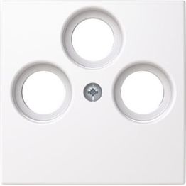 Keskiölevy Abb Saga TV/R/Sat 85mm, valkoinen