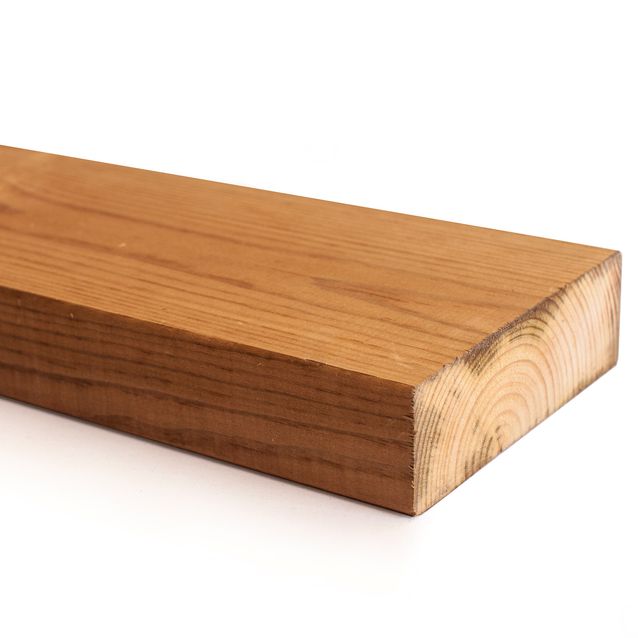 Kestopuu Oiva mänty mitallistettu 48x148 mm ruskea