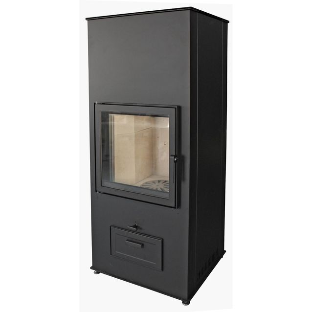 Kiertoilmatakka Pisla Keitele 14,5kW 143x61x52 cm satiinimusta