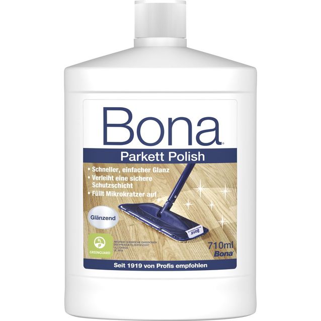 Kiillotusaine lakatuille lattioille Bona 1l kiiltävä