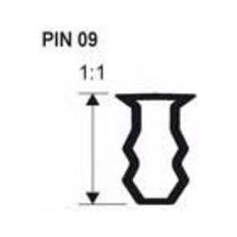 Kiinnitysinsertti Progress Profiles PIN 09 2,7m 9-12 mm pvc
