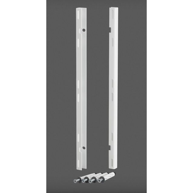 Valkoinen kiinnityssarja säilytystaululle Elfa Utility Home 2 kpl