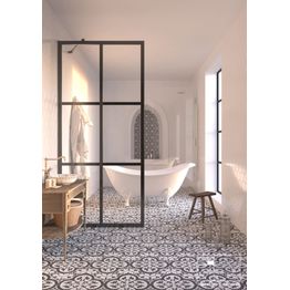 Kiinteä suihkuseinä Hietakari Bläk 737 Paris 1950x797 mm