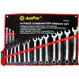 Kiintolenkkiavainsarja AmPro 16-osainen 1/4'' - 1.1