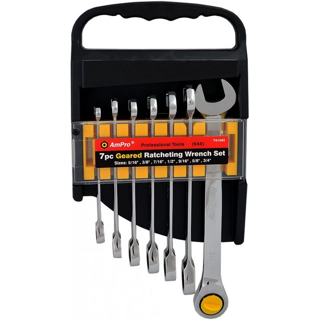 Kiintolenkkiavainsarja AmPro räikällä 7-osainen SA