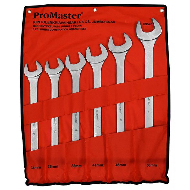Kiintolenkkiavainsarja Jumbo ProMaster 6-osainen