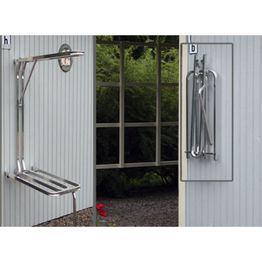 Tuuletusteline Kikka seinälle kääntyvä alumiininen