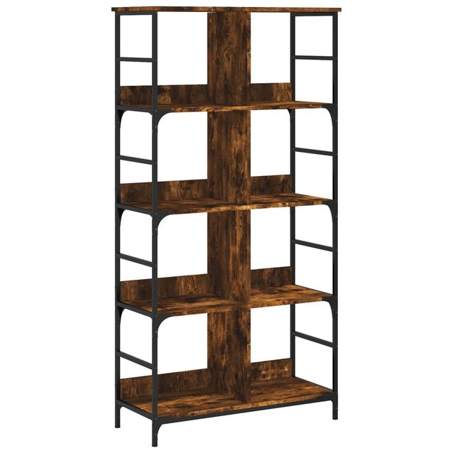 Kirjahylly savutammi 78,5x33x153 cm tekninen puu (35256)