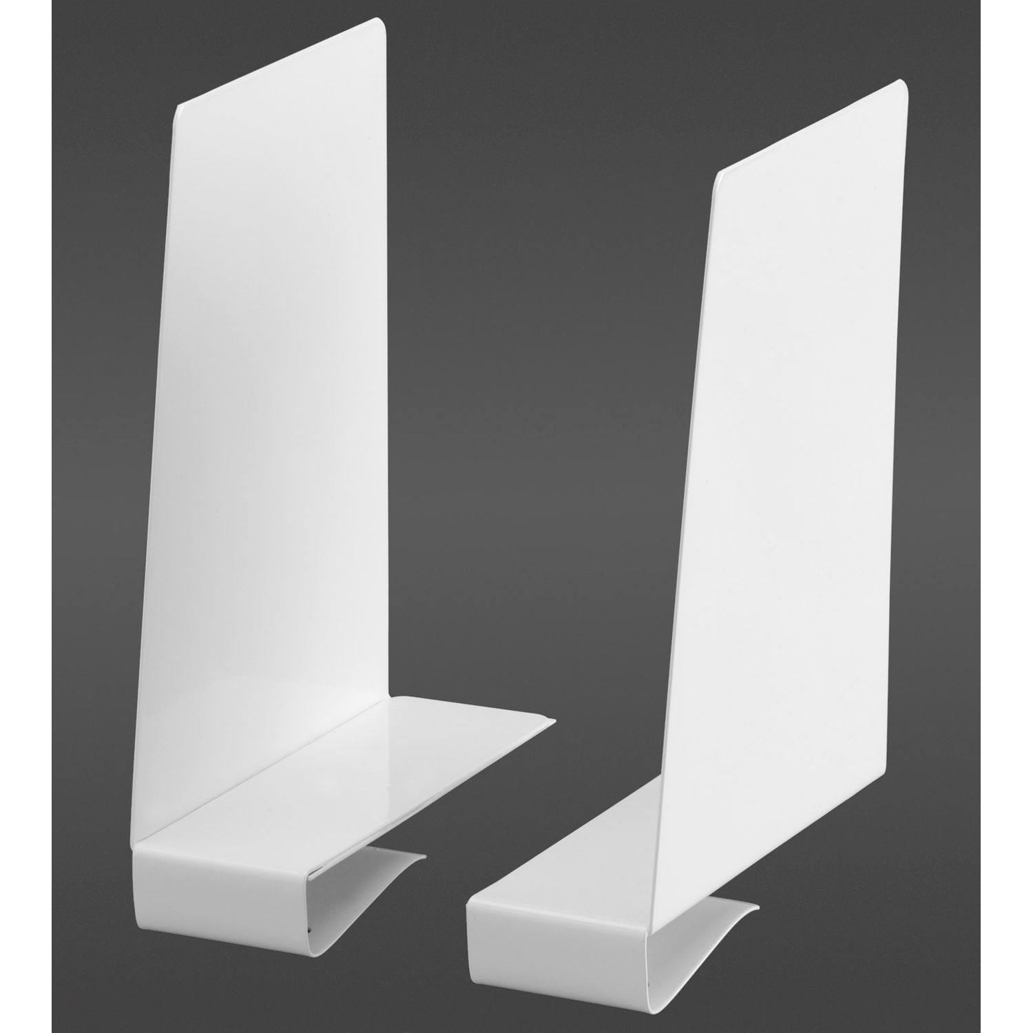 Kirjatuki levyhyllyyn Elfa Classic 153x53x200 mm pari vasen ja oikea valkoinen