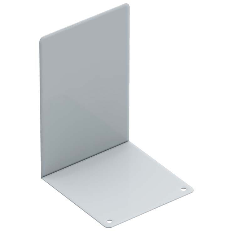 Kirjatuki levymalli 100 x 150 mm valkoinen