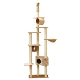 Kissan kiipeilypuu VIPstore Torni 240-260x72x55 cm eri värejä