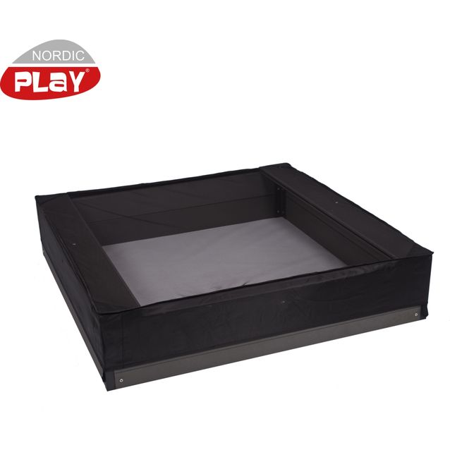 Kissaverkko hiekkalaatikkoon Nordic Play, 150x150x20cm, musta