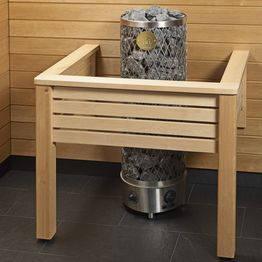 Kiukaan suojakaide/jalkatuki Sun Sauna Classic U-malli mittojen mukaan