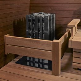 Kiukaan suojakaide Sun Sauna Relax L-malli alalauteelle