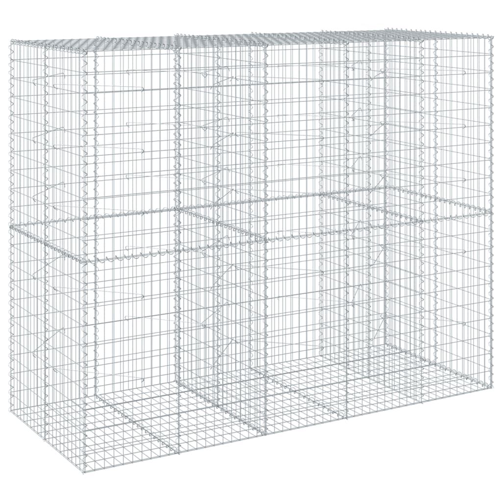 Kivikori katolla 250x100x200 cm galvanoitu rauta (95228)