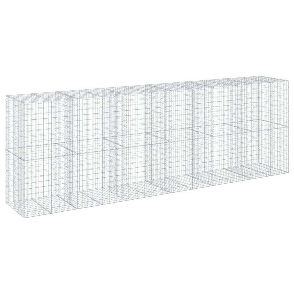 Kivikori katolla 600x100x200 cm galvanoitu rauta (95235)
