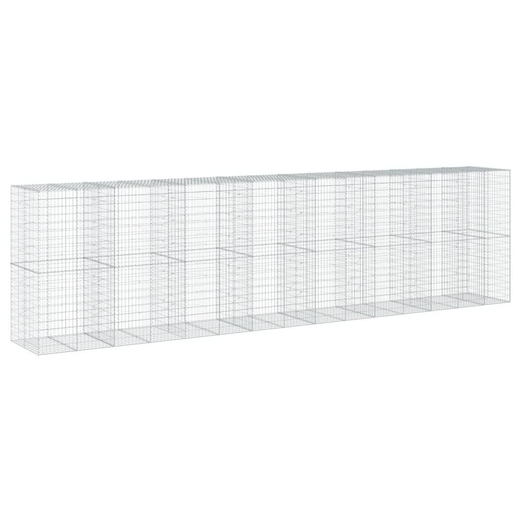 Kivikori katolla 750x100x200 cm galvanoitu rauta (95238)