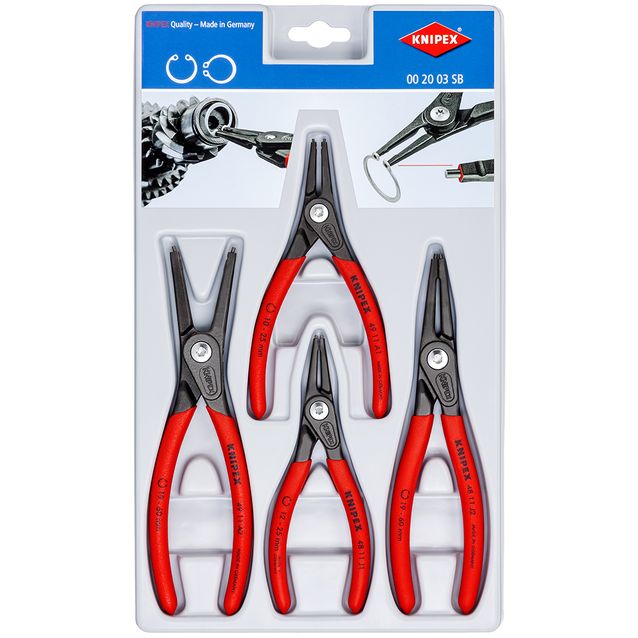 Tarkkuuslukkorengaspihdit Knipex J1 J2 A1 A2
