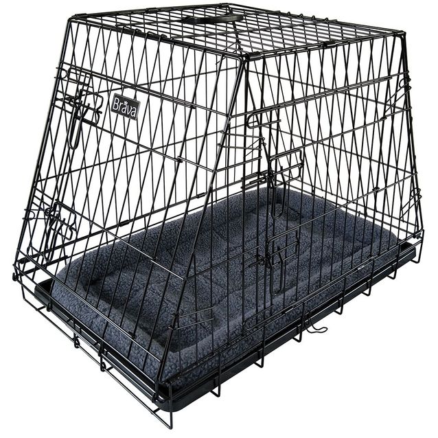 Koiran häkki Brava Viisto eri kokoja musta