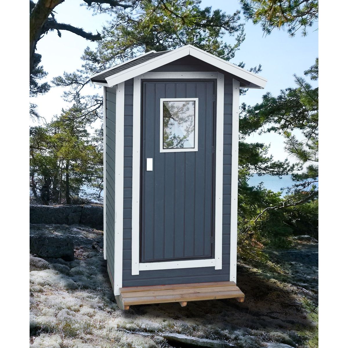 Kompostoiva puucee Ecoteco 1140x1170x2620 mm
