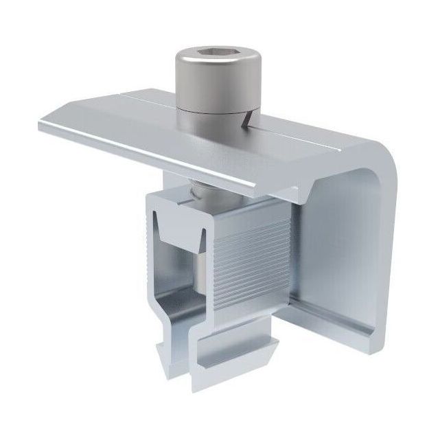 Aurinkopaneelin päätykiinnike Kontio Solar, hopea