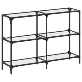 Konsolipöytä teräs, lasinen pöytälevy, eri kokoja ja värejä (38151)