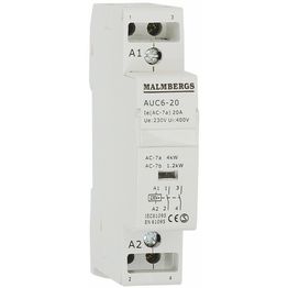 Kontaktori Malmbergs 20A 230V 2-napainen 1 moduuli