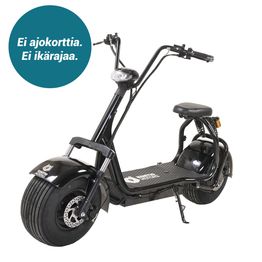 Sähköskootteri Kontio Motors Kruiser Premium Pack 1,2 kWh 15 km/h musta