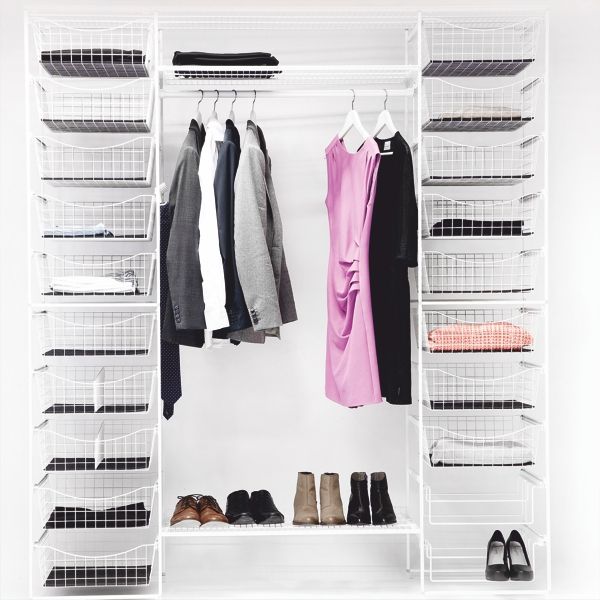 Koriteline Norscan Roller M 450x1040 mm valkoinen 5 lankakoria säilytysjärjestelmässä