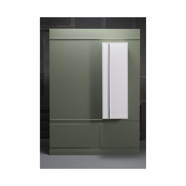 Korkea kaappi Hafa Edge 400x250x1200 mm push open, valkoinen