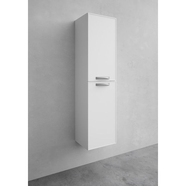 Korkea kaappi Noro Flex Vogue valkoinen matta