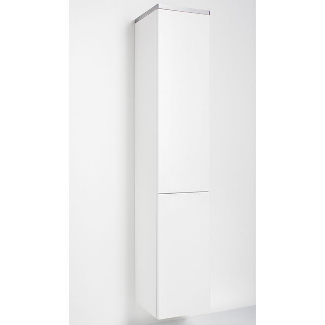 Korkea kaappi Ido Glow 330x1750x360mm push open valkoinen