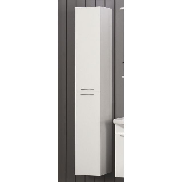 Korkea kaappi Noro Fix 280x310x1740 mm valkoinen kiiltävä